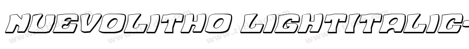 NuevoLitho LightItalic字体转换